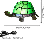 Tiffany Style Turtle Table Lamp Stained Glass Kids