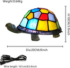 Tiffany Style Turtle Table Lamp Stained Glass Kids
