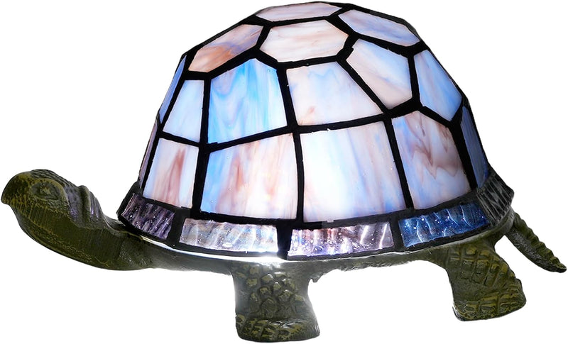 Tiffany Style Turtle Table Lamp Stained Glass Kids