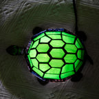 Tiffany Style Turtle Table Lamp Stained Glass Kids