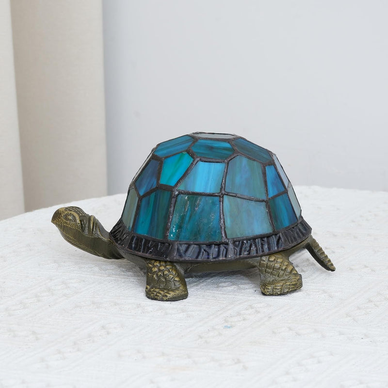 Tiffany Style Turtle Table Lamp Stained Glass Kids