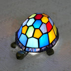 Tiffany Style Turtle Table Lamp Stained Glass Kids