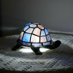 Tiffany Style Turtle Table Lamp Stained Glass Kids