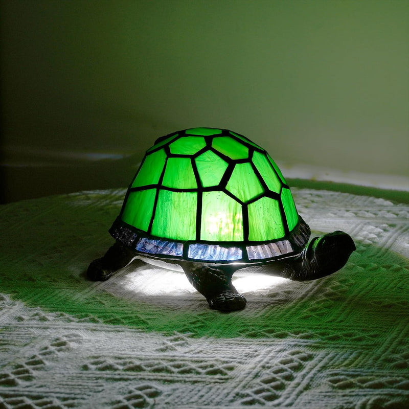Tiffany Style Turtle Table Lamp Stained Glass Kids
