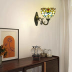 Tiffany Style Wall Lamp Baroque Stained Glass Light
