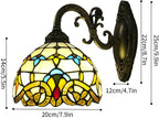 Tiffany Style Wall Lamp Baroque Stained Glass Light