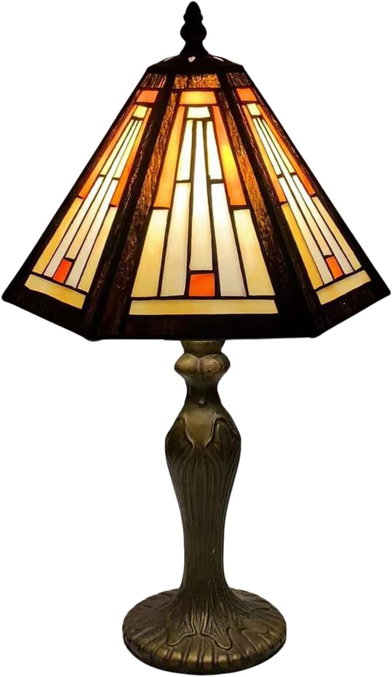 Tiffany Table Lamp 10 Inch Sapphire Dragonfly Stained