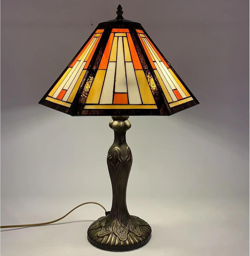 Tiffany Table Lamp 10 Inch Sapphire Dragonfly Stained
