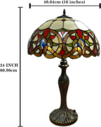 Tiffany Table Lamp 16 Inch Handcrafted Dragonfly Shade