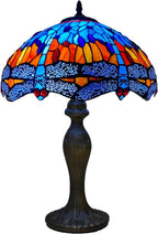 Tiffany Table Lamp 16 Inch Handcrafted Dragonfly Shade