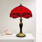 Tiffany Table Lamp 16 Inch Handcrafted Dragonfly Shade