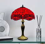 Tiffany Table Lamp 16 Inch Handcrafted Dragonfly Shade
