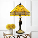 Tiffany Table Lamp 16 Inch Handcrafted Dragonfly Shade