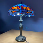 Tiffany Table Lamp 16 Inch Handcrafted Dragonfly Shade