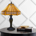 Tiffany Table Lamp 16 Inch Handcrafted Dragonfly Shade