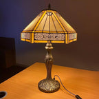 Tiffany Table Lamp 16 Inch Handcrafted Dragonfly Shade