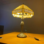 Tiffany Table Lamp 16 Inch Handcrafted Dragonfly Shade