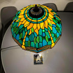 Tiffany Table Lamp 16 Inch Handcrafted Dragonfly Shade