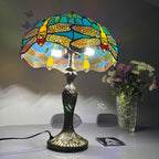 Tiffany Table Lamp 16 Inch Handcrafted Dragonfly Shade