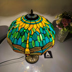 Tiffany Table Lamp 16 Inch Handcrafted Dragonfly Shade