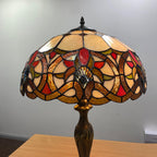 Tiffany Table Lamp 16 Inch Handcrafted Dragonfly Shade