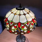 Tiffany Table Lamp 16 Inch Handcrafted Dragonfly Shade