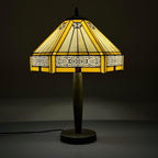 Tiffany Table Lamp 16 Inch Handcrafted Stained Glass