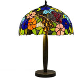 Tiffany Table Lamp 16 Inch Handcrafted Stained Glass