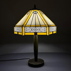 Tiffany Table Lamp 16 Inch Handcrafted Stained Glass