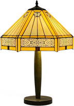 Tiffany Table Lamp 16 Inch Handcrafted Stained Glass