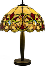 Tiffany Table Lamp 16 Inch Handcrafted Stained Glass