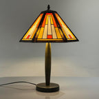 Tiffany Table Lamp 16 Inch Handcrafted Stained Glass