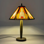 Tiffany Table Lamp 16 Inch Handcrafted Stained Glass
