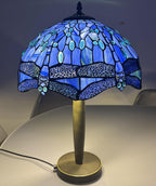 Tiffany Table Lamp 16 Inch Handcrafted Stained Glass