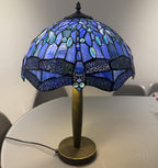 Tiffany Table Lamp 16 Inch Handcrafted Stained Glass