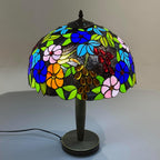 Tiffany Table Lamp 16 Inch Handcrafted Stained Glass