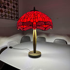 Tiffany Table Lamp 16 Inch Handcrafted Stained Glass