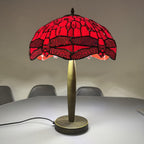 Tiffany Table Lamp 16 Inch Handcrafted Stained Glass