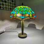 Tiffany Table Lamp 16 Inch Handcrafted Stained Glass