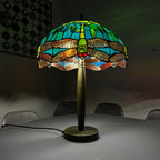 Tiffany Table Lamp 16 Inch Handcrafted Stained Glass