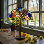 Tiffany Table Lamp 16 Inch Handcrafted Stained Glass