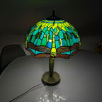 Tiffany Table Lamp 16 Inch Handcrafted Stained Glass
