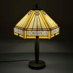 Tiffany Table Lamp 16 Inch Handcrafted Stained Glass