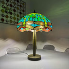 Tiffany Table Lamp 16 Inch Handcrafted Stained Glass
