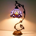 Tiffany Table Lamp Baroque Stained Glass Style Reading