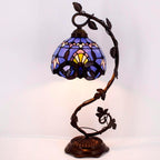 Tiffany Table Lamp Baroque Stained Glass Style Reading