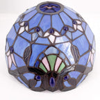 Tiffany Table Lamp Baroque Stained Glass Style Reading