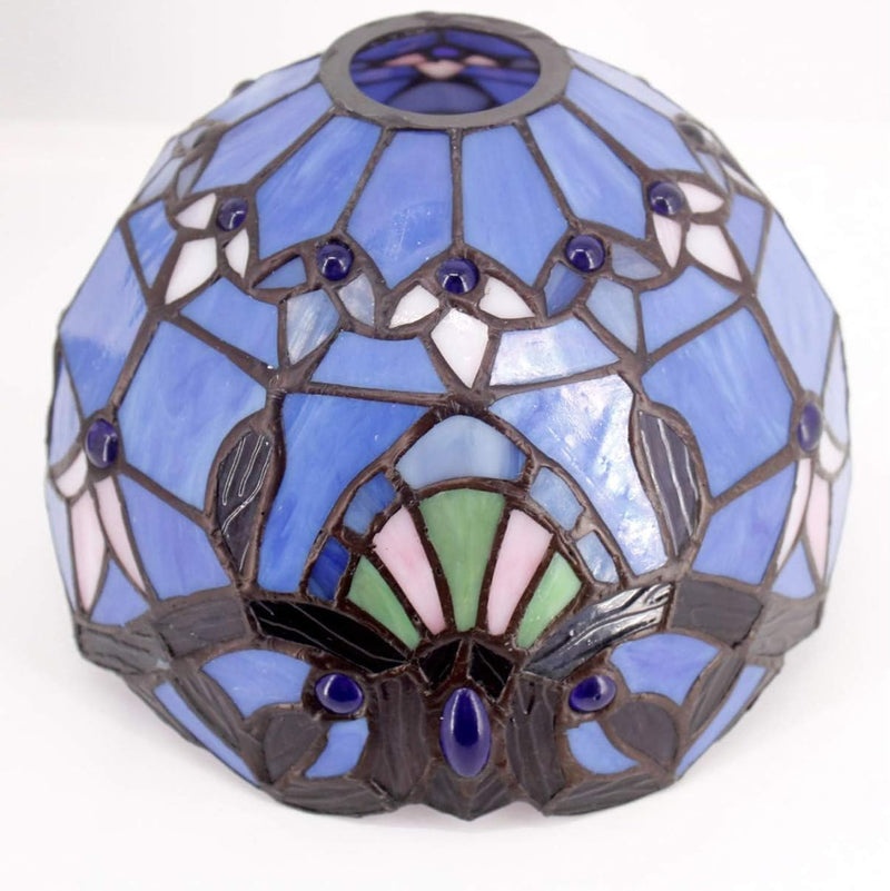 Tiffany Table Lamp Baroque Stained Glass Style Reading