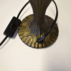 Tiffany Table Lamp Handcrafted Stained Glass Lampshade Stunning