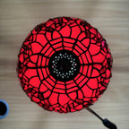 Tiffany Table Lamp Handcrafted Stained Glass Lampshade Stunning
